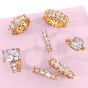 Anillos de mujer de Plata de Ley 925 de oro blanco personalizados al por mayor a buen precio anillos unisex de moda - Product Image 2