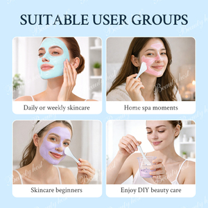 Masque hydratant effet gelée glacée Beauty Host, masque modelant pour la peau, pour une peau rafraîchie, une élasticité accrue et un éclat, masque peel-off. - Product Image 3