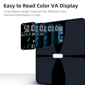 लोकप्रिय स्मार्ट बीएमआई डिजिटल बुद्धिमान बाथरूम ग्लास इलेक्ट्रॉनिक शरीर में वसा के लिए वजन पैमाने पर मानव शरीर - Product Image 5