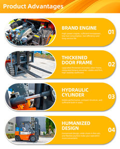 Carretilla elevadora eléctrica de 5 toneladas, 3,5 toneladas, 3 toneladas, 4 ruedas, todoterreno, todo terreno, carretilla elevadora diésel - Product Image 4