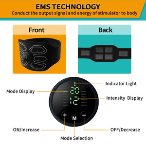 Ceinture d'entraînement musculaire abdominale Minghuangda EMS, appareil de massage alimenté par USB pour la maison, le sport et la remise en forme - Product Image 3