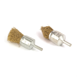 แปรงลวดขัดหน้า แปรงขัดแบบมีแกนเหล็กขนาด 6 มม. สำหรับขัดโลหะ - Product Image 2