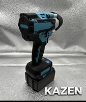 Marteau perforateur rotatif KZ, moteur à balais, sans fil 21V, clé à chocs électrique à couple élevé, kit avec chargeur de batterie et douilles de mandrin 1/2 pouce