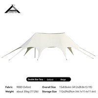 Tente de camping extensible de haute qualité, imperméable, ignifuge, en Oxford 900D, pour 20 à 30 personnes, pour le camping, les événements, les pique-niques