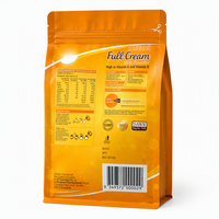 Sacs thermoscellés personnalisés pour poudre de lait, sachets d'emballage alimentaire pour collagène avec fermeture éclair robuste