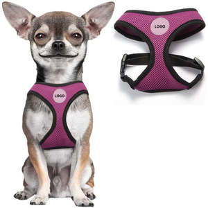 Komfortables Kleines & Mittleres Hundeleinen-Geschirr mit Polyester-Karomuster Personalisiertes Anti-Zug-Design - Product Image 2
