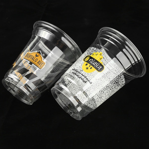 Vaso desechable transparente de plástico PET para café helado con tapas, con logo personalizado impreso, en tamaños de 8, 12, 16, 24 y 32 onzas. - Product Image 5