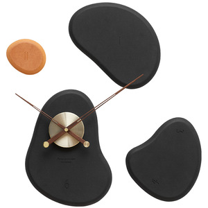 Nordic Irregular <b>Wall</b> <b>Clock</b> 55x57.2cm Quartz Movement Battery Powered Living Room Minimalist <b>Design</b> - Product Image 3