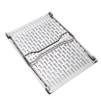 Grille de barbecue en titane portable et ultralégère pour la maison, le jardin, le camping, les pique-niques, la randonnée, support pour charbon de bois