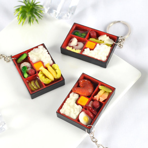Jouets alimentaires en PVC simulant des boîtes bento chinoises, modèles suspendus, aimants de réfrigérateur bento taïwanais, accessoires pour maison de poupée, ornements - Product Image 4