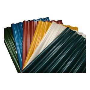 Tôles de toiture en acier galvanisé ondulé, revêtues de couleur, pour maison - Product Image 1