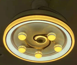 Ventilateurs de plafond modernes à LED de 42 pouces avec moteur à courant continu télécommandé, conception spéciale, corps de lampe en métal - Product Image 1