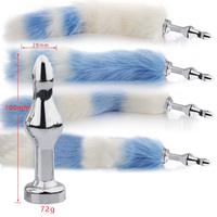 Queue de renard en métal et silicone, plug anal artificiel avec queue pour femmes Kimi/OME KM-C00019