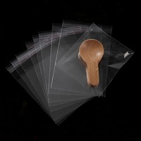 Petit sac d'accessoires transparent en BOPP imperméable avec impression en héliogravure, mini emballage pour pinces à cheveux et cordons