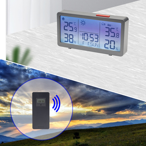Alta/baixa temperatura exterior temperatura de aviso umidade controlador com rádio sensor despertador estação meteorológica sem fio - Product Image 6