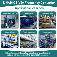 Yeni Orijinal Değişken Frekanslı Sürücü 6SL3210-5BE22-2UV1 Üç Fazlı SINAMICS V20 380-480V 3AC 2.2KW İnvertör VFD dönüştürücüler