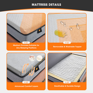 Thiết Kế Mới Có Thể Điều Chỉnh Độ Cứng Chỉnh Hình Nệm Cao Su Tự Nhiên Làm Mát Bộ Nhớ Bọt 3/5/7 Được khoanh vùng Túi Mùa Xuân Lai Nệm - Product Image 3