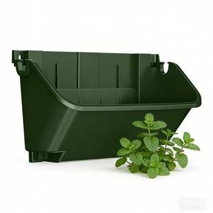 Meilleures ventes - <span class=keywords><strong>Grand</strong></span> pot de jardin en plastique, écologique, suspendu au mur, empilable verticalement, pour l'intérieur - Product Image 3