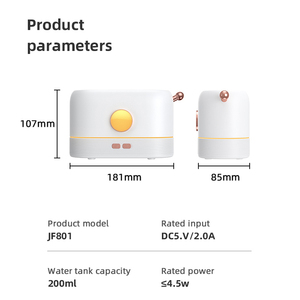 Kinscoter Usb Car Led Color Diffuseur Huil Essentiel 200Ml Scents Flame Humificador Aroma <strong>Diffuser</strong> - Product Image 6