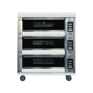Four électrique commercial intelligent à 3 niveaux et 6 plateaux pour boulangerie, en acier inoxydable, thermostat réglable, pour la cuisson du pain et des gâteaux - Product Image 4