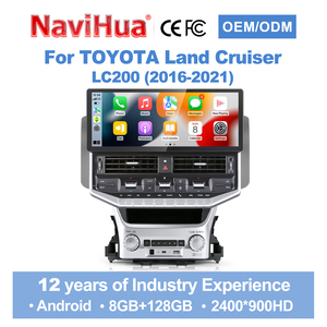 Autoradio Android GPS DSP multimédia Carplay Navihua, nouveau produit, 12,3 pouces, pour Toyota Land Cruiser LC200 2016-2021 - Product Image 1