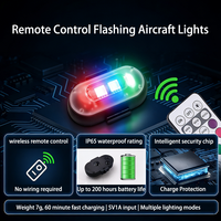 Interface de charge USB, lumières stroboscopiques RGB sans fil, état neuf, lumières LED pour motos, avions, hélicoptères