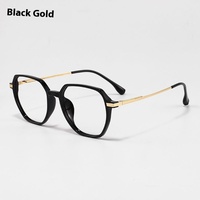 Danyang Lunettes de vue optiques ultra-légères TR90 de haute qualité 8128D Lunettes diamantées polygonales Gris à la mode pour hommes
