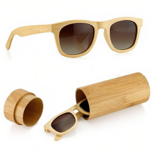 <span class=keywords><strong>Gafas</strong></span> de Sol al por Mayor, Lentes Polarizadas con Logotipo Personalizado, Hechas a Mano con Madera Natural de Bambú, con Estuche - Product Image 4