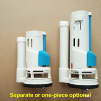 Valve de chasse d'eau double de 2 pouces pour toilettes monobloc ou deux pièces avec hauteur réglable, compatible avec divers boutons