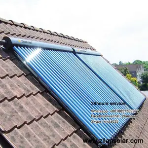 20tubes pressurized vacuum tube solar collector and solar water heater system