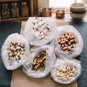 UKHI Biodegradable Clear Food Grade Plastic Packaging Bags Bulk <b>Storage</b> Sacks for Nuts <b>Seeds</b> Walnuts Peanuts Customized - Product Image 3
