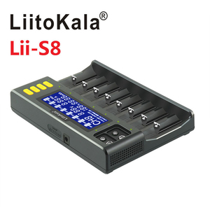BSSY LiitoKala Lii-S12 8 18650 21700 26650 9Vバッテリー充電器LCD 1.2V 3.8V 3.2V 3.7V 26700 20700 18350 NiMH/CD AA AAA - Product Image 2