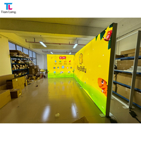 TianLang 10x20ft Stand d'exposition pour chaussures, présentoirs TV, idées de présentation, panneau d'stand pour salon professionnel, boîte à lumière