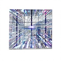 Écran LED transparent holographique P6.25 pour vitrine intérieure, salle d'exposition