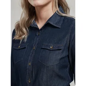 Camisa de Mezclilla para Mujer, Ropa Corporativa - Product Image 2