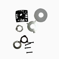 Kit d'assemblage pour voiture : Mini projecteur bi-LED 3 pouces avec lentille LED Angel Eyes et grille en nid d'abeille pour Hella 5, compatible H1 H4 H7, en verre de type Football