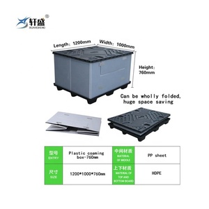 Heavy duty stackable pallet box forklift pallet box for warehouse storage