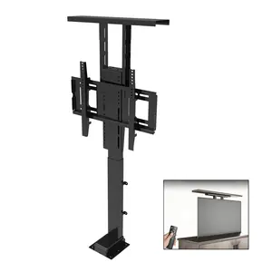 hidden tv motorize cabinet Home and Hotel motor TV stand 700 mm stroke with remote control 32-70inch