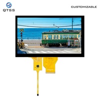 Module d'affichage rectangulaire paysage IPS TFT LCD 8,0 pouces 800*480 avec interface RVB et écran tactile capacitif CTP