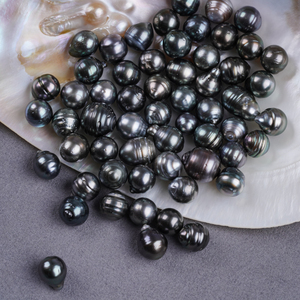 Bán Buôn Ngọc Trai 9-10Mm Tahiti Tự Nhiên Màu Đen Nước Mặn Lỏng Ngọc Trai Để Bán - Product Image 5