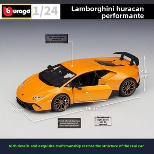 Bburago 1:24 Huracan Performante Modellino <span class=keywords><strong>Auto</strong></span> in Metallo con Porte Apribili per Collezionisti, Regalo, Vendita all'Ingrosso - Product Image 3