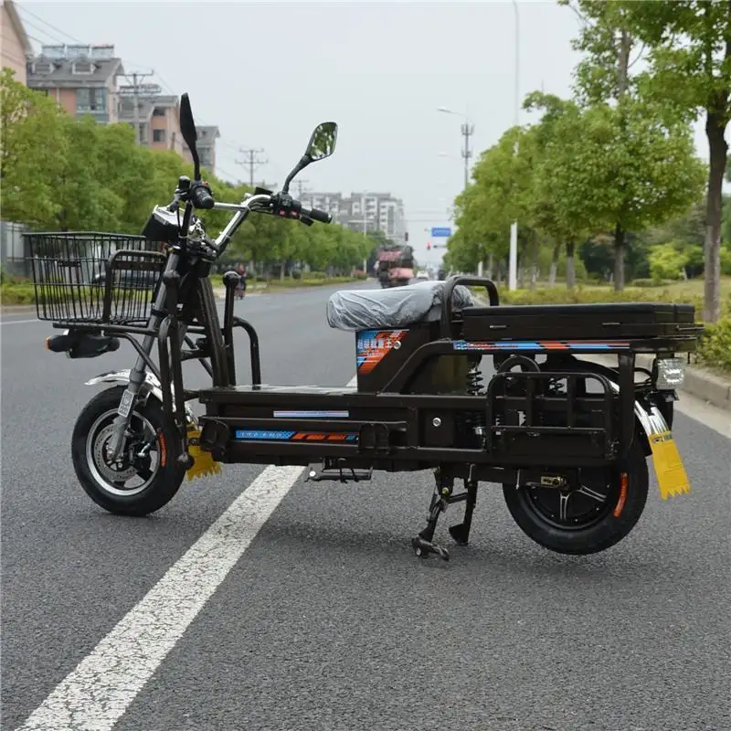 Carga de motocicleta elétrica expressa entrega duas rodas com capacidade de carga pesada rang longo