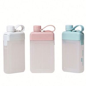 Eco-friendly Reusable Hot Selling Personalized Portable <b>Drop</b> New Creative Anti-hand square Plastic Water Bottle - Product Image 2