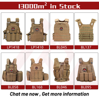 Gilet tactique personnalisé en nylon 500D 1000D et tissu Cordura noir, porte-plaques à dégagement rapide pour hommes