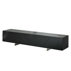 TV1301 European High Quality Popular Design Living Room Furniture Black Modern LCD TV Cabinet