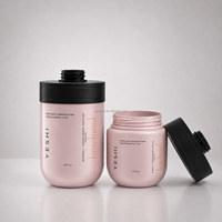 Botol Kemasan Kosmetik Plastik Custom Mewah 300ml 500ml untuk Sampo, Perawatan Kulit, Serum & Lotion dengan Tutup Flip Top