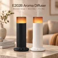 Diffuseur d'huiles essentielles 70 ml sans eau, design tour, avec lumière d'ambiance chaude, contrôle tactile, alimentation Type C pour la maison et la chambre