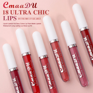 18 Colori Ultra Chic, Lucidalabbra Opaco Impermeabile a Lunga Durata, Rossetto Liquido Non Appiccicoso per Ragazze - Product Image 3