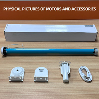 Motor Inteligente para Cortinas Electrónicas Tuya WiFi o Zigbee con Batería de Litio para Uso en Oficina, Persianas Enrollables Motorizadas