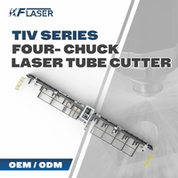 Machine de découpe laser à fibre ultra-robuste à 4 mandrins, à montage latéral, sans contre-pointe, pour tubes métalliques de 12 m, série TIV